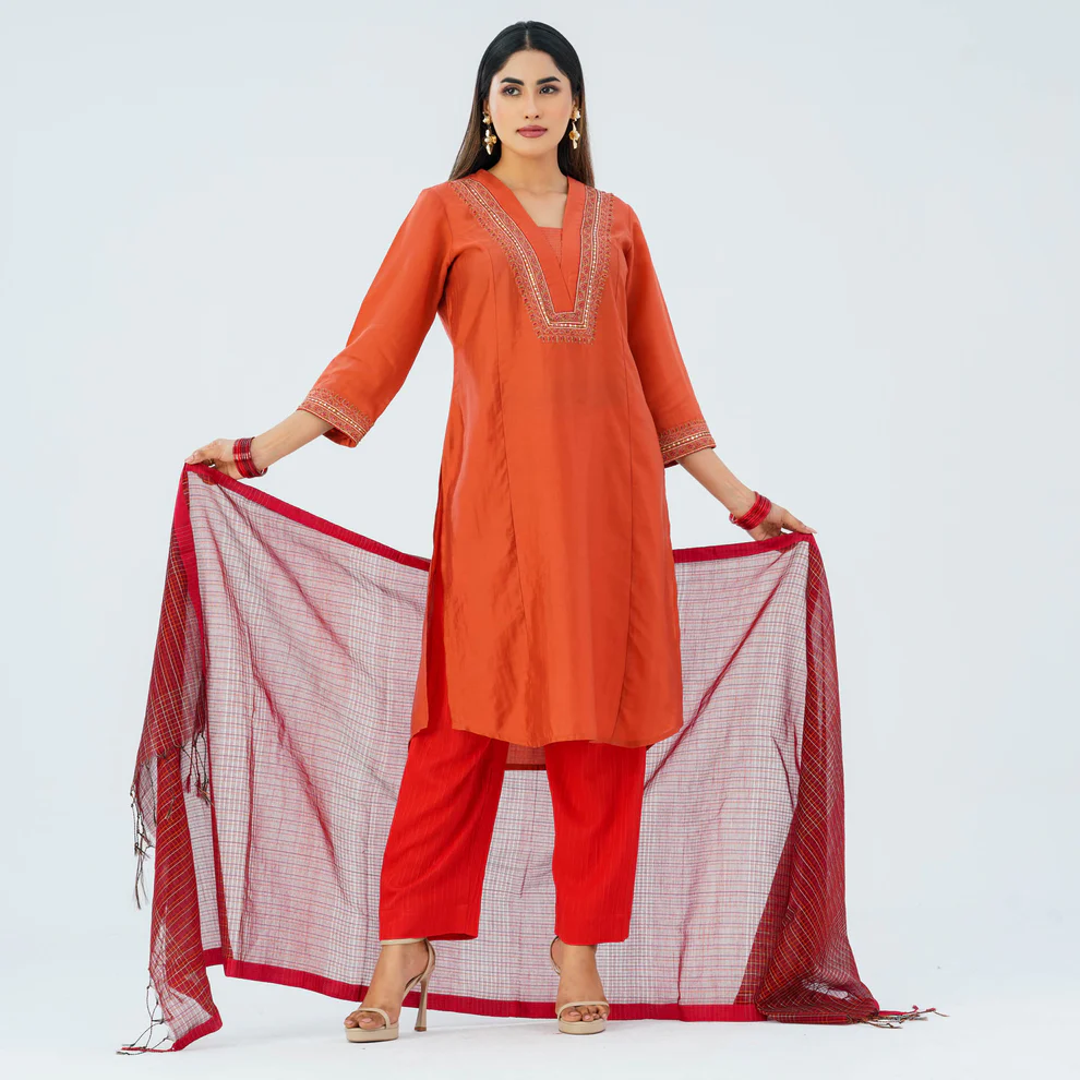 Women’s Silk Embroidery Three Piece Set (Copy)